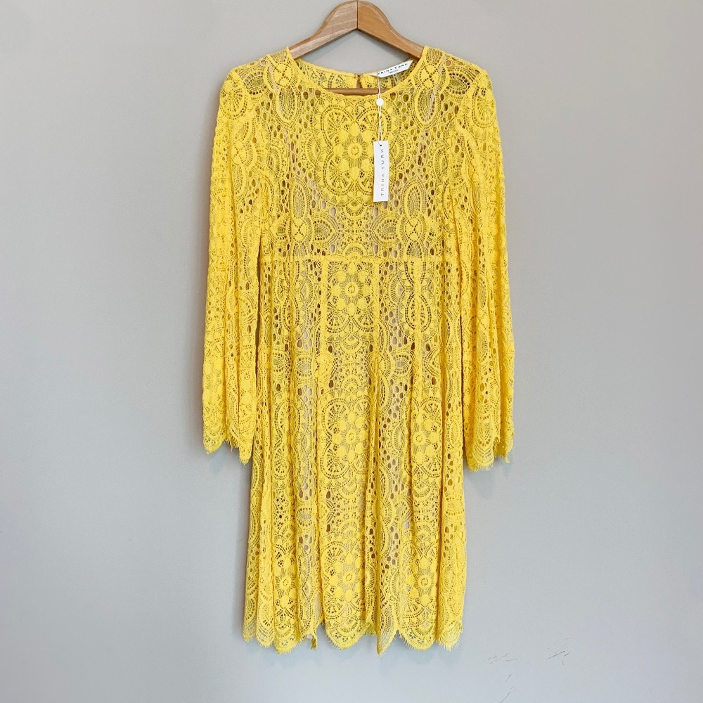 Trina Turk Yellow Dress - NWT Size 4